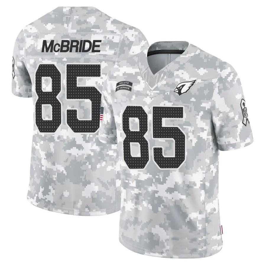Parkc A.Cardinals #85 Trey McBride Player Camo Salute to Service Limited Stitched Stitched Jerseys