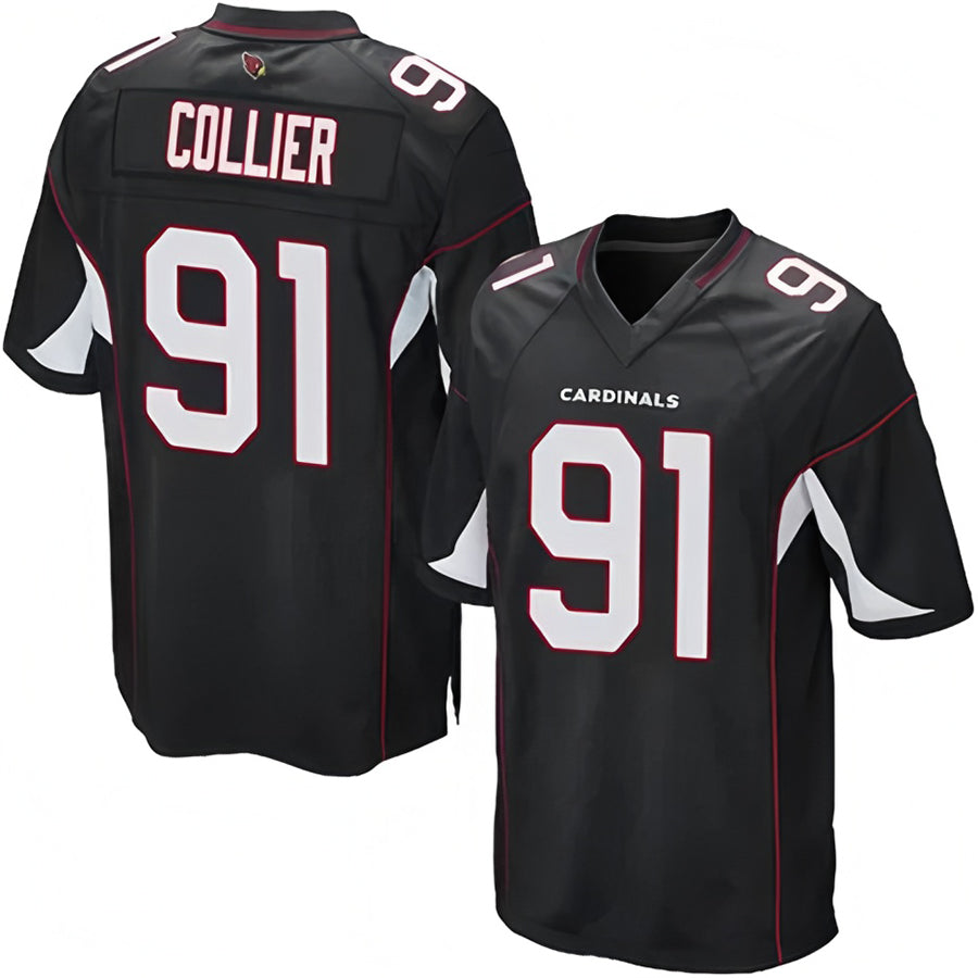Parkc A.Cardinals #91 L.J. Collier Player Black Game Stitched Jerseys