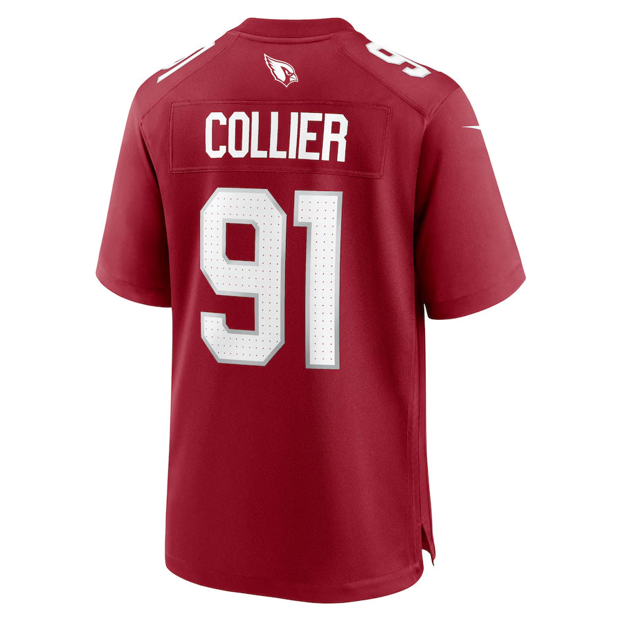 Parkc A.Cardinals #91 L.J. Collier Player Cardinal Game Home Stitched Jerseys