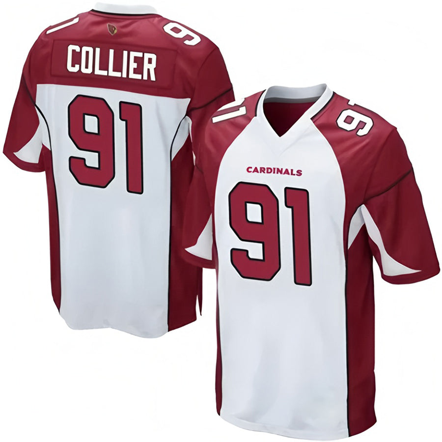 Parkc A.Cardinals #91 L.J. Collier Player White Game Stitched Jerseys