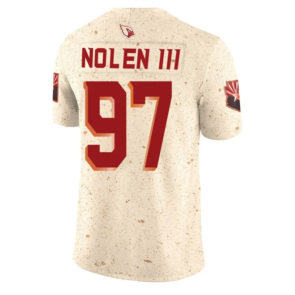 Parkc A.Cardinals #97 Walter Nolen III Player Cream Rivalries Collection Vapor Limited Home Game Stitched Jerseys