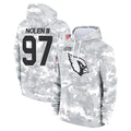 Parkc A.Cardinals #97 Walter Nolen Player Arctic Camo Salute to Service Limited Hoodies Stitched Jerseys