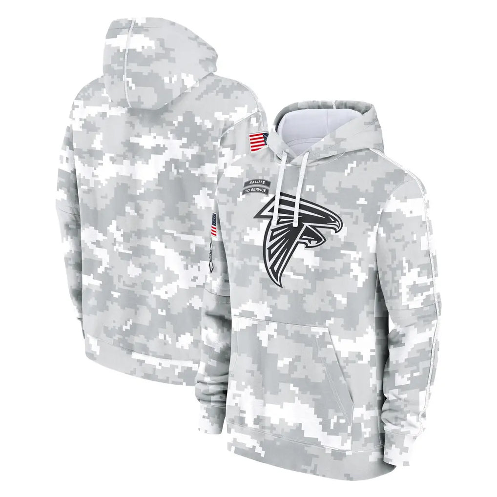 Parkc A.Falcons Arctic Camo Salute to Service Limited Hoodie Blank Player Stitched Jerseys