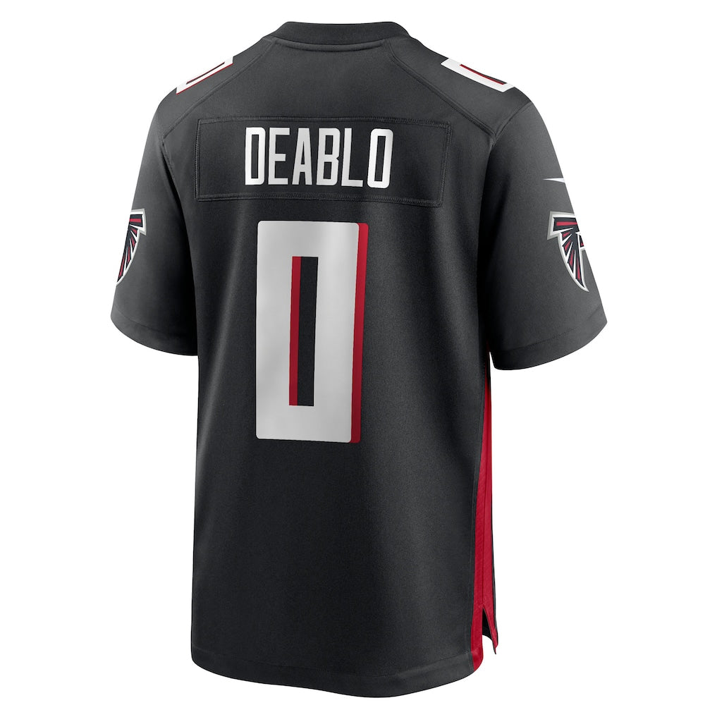 Parkc A.Falcons #0 Divine Deablo Player Black Home Game Stitched Jerseys