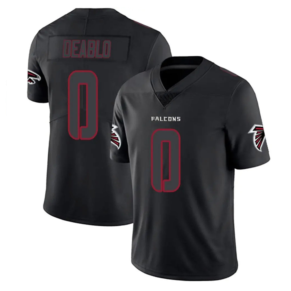 Parkc A.Falcons #0 Divine Deablo Player Black Impact Limited Game Stitched Jerseys