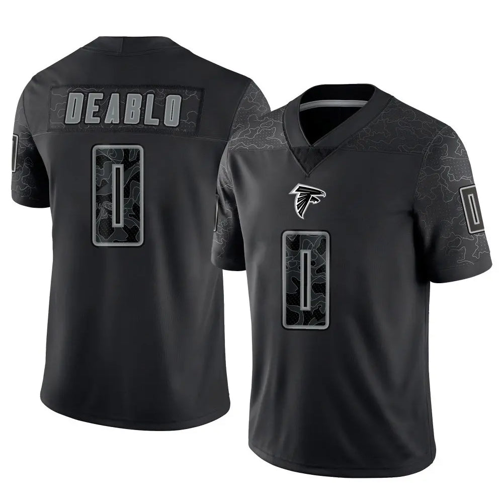 Parkc A.Falcons #0 Divine Deablo Player Black RFLCTV Limited Game Stitched Jerseys