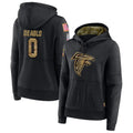 Parkc A.Falcons #0 Divine Deablo Player Black Salute to Service Hoodies Stitched Jerseys