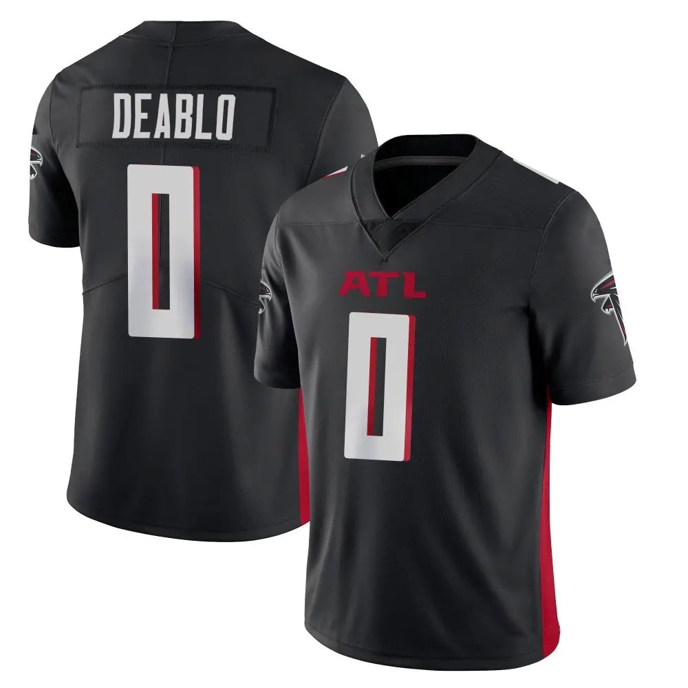 Parkc A.Falcons #0 Divine Deablo Player Black Vapor Limited Home Game Stitched Jerseys