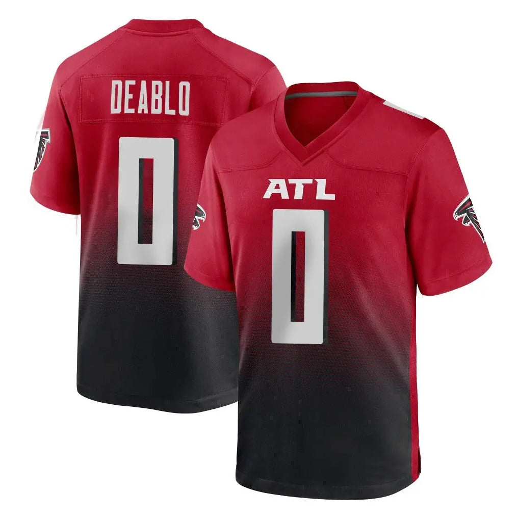 Parkc A.Falcons #0 Divine Deablo Player Red Home Game Stitched Jerseys