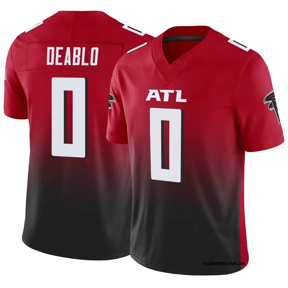 Parkc A.Falcons #0 Divine Deablo Player Red Vapor F.U.S.E. Limited Home Game Stitched Jerseys