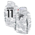 Parkc A.Falcons #11 Jalon Walker Player Arctic Camo Salute to Service Limited Hoodie Stitched Jerseys