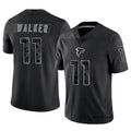 Parkc A.Falcons #11 Jalon Walker Player Black RFLCTV Limited Stitched Jerseys