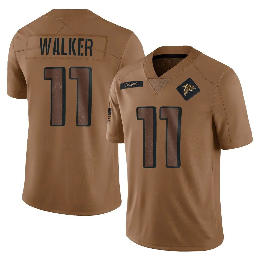 Parkc A.Falcons #11 Jalon Walker Player Brown Salute To Service Limited Stitched Jerseys