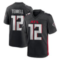 Parkc A.Falcons #12 Avieon Terrell Player Black Home Game Stitched Jerseys