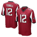 Parkc A.Falcons #12 Avieon Terrell Player Red Color Vapor Home Game Stitched Jerseys
