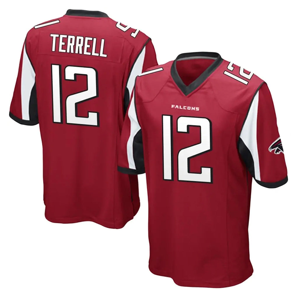 Parkc A.Falcons #12 Avieon Terrell Player Red Color Vapor Home Game Stitched Jerseys