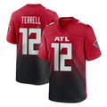Parkc A.Falcons #12 Avieon Terrell Player Red Home Game Stitched Jerseys