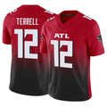 Parkc A.Falcons #12 Avieon Terrell Player Red Vapor F.U.S.E. Limited Stitched Jerseys