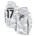 Parkc A.Falcons #17 Zachariah Branch Player Arctic Camo Salute to Service Limited Hoodie Stitched Jerseys