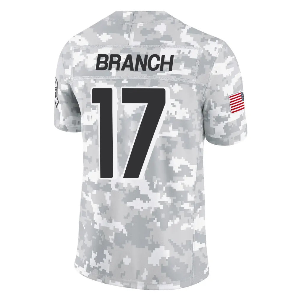 Parkc A.Falcons #17 Zachariah Branch Player Arctic Camo Salute to Service Limited Stitched Jerseys