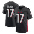 Parkc A.Falcons #17 Zachariah Branch Player Black Home Game Stitched Jerseys