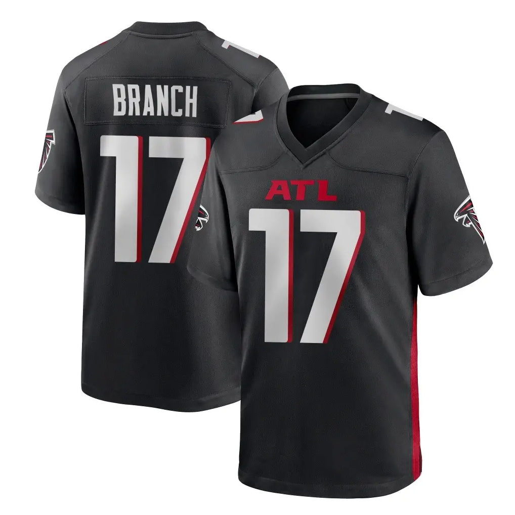 Parkc A.Falcons #17 Zachariah Branch Player Black Home Game Stitched Jerseys