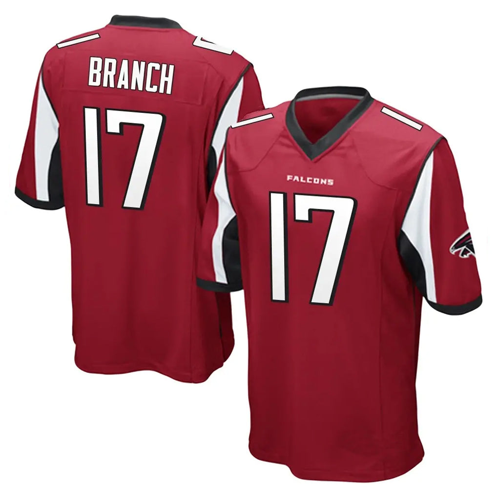 Parkc A.Falcons #17 Zachariah Branch Player Red Color Vapor Home Game Stitched Jerseys