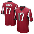 Parkc A.Falcons #17 Zachariah Branch Player Red Color Vapor Home Game Stitched Jerseys
