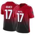 Parkc A.Falcons #17 Zachariah Branch Player Red Vapor F.U.S.E. Limited Stitched Jerseys