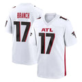 Parkc A.Falcons #17 Zachariah Branch Player White Home Game Stitched Jerseys