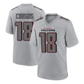Parkc A.Falcons #18 Kirk Cousins Branch Player Gray Fashion Home Game Stitched Jerseys