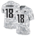 Parkc A.Falcons #18 Kirk Cousins Player Arctic Camo Salute to Service Limited Stitched Jerseys