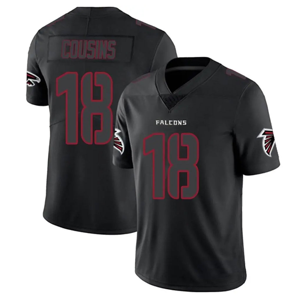 Parkc A.Falcons #18 Kirk Cousins Player Black Impact Limited Game Stitched Jerseys