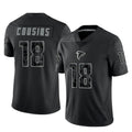 Parkc A.Falcons #18 Kirk Cousins Player Black RFLCTV Limited Stitched Jerseys