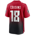 Parkc A.Falcons #18 Kirk Cousins Player Red Home Game Stitched Jerseys