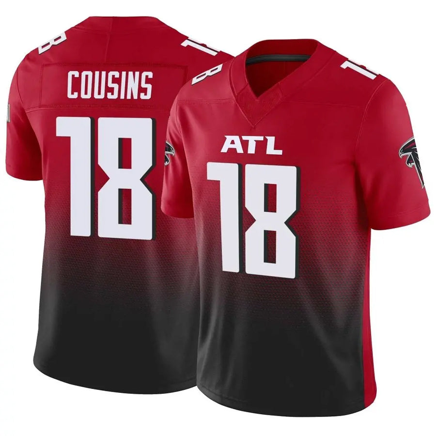 Parkc A.Falcons #18 Kirk Cousins Player Red Vapor F.U.S.E. Limited Stitched Jerseys