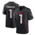 Parkc A.Falcons #1 Tua Tagovailoa Player Black Home Game Stitched Jerseys