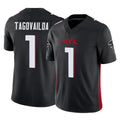 Parkc A.Falcons #1 Tua Tagovailoa Player Black Vapor F.U.S.E. Limited Home Game Stitched Jerseys