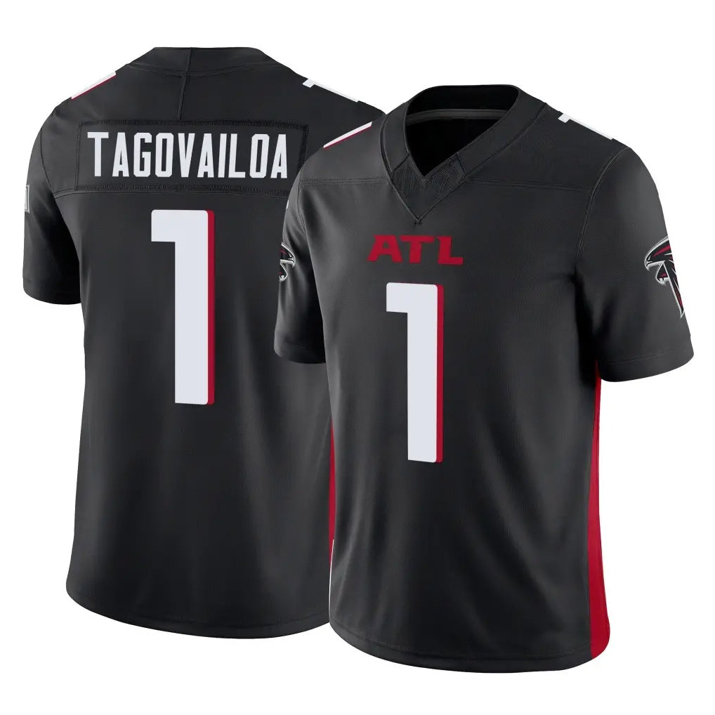 Parkc A.Falcons #1 Tua Tagovailoa Player Black Vapor F.U.S.E. Limited Home Game Stitched Jerseys