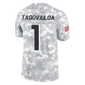 Parkc A.Falcons #1 Tua Tagovailoa Player Camo Salute to Service Limited Stitched Jerseys