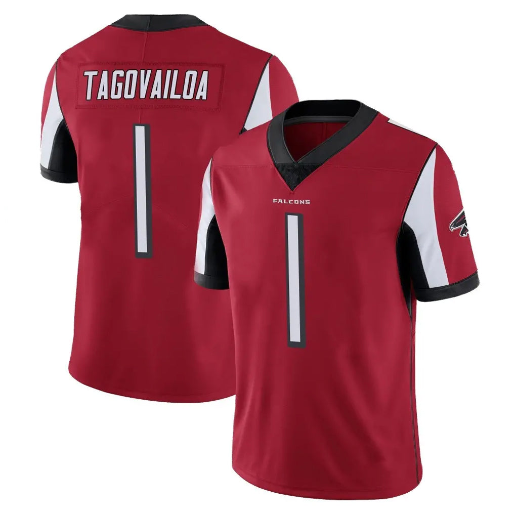 Parkc A.Falcons #1 Tua Tagovailoa Player Red Color Vapor Untouchable Limited Home Game Stitched Jerseys
