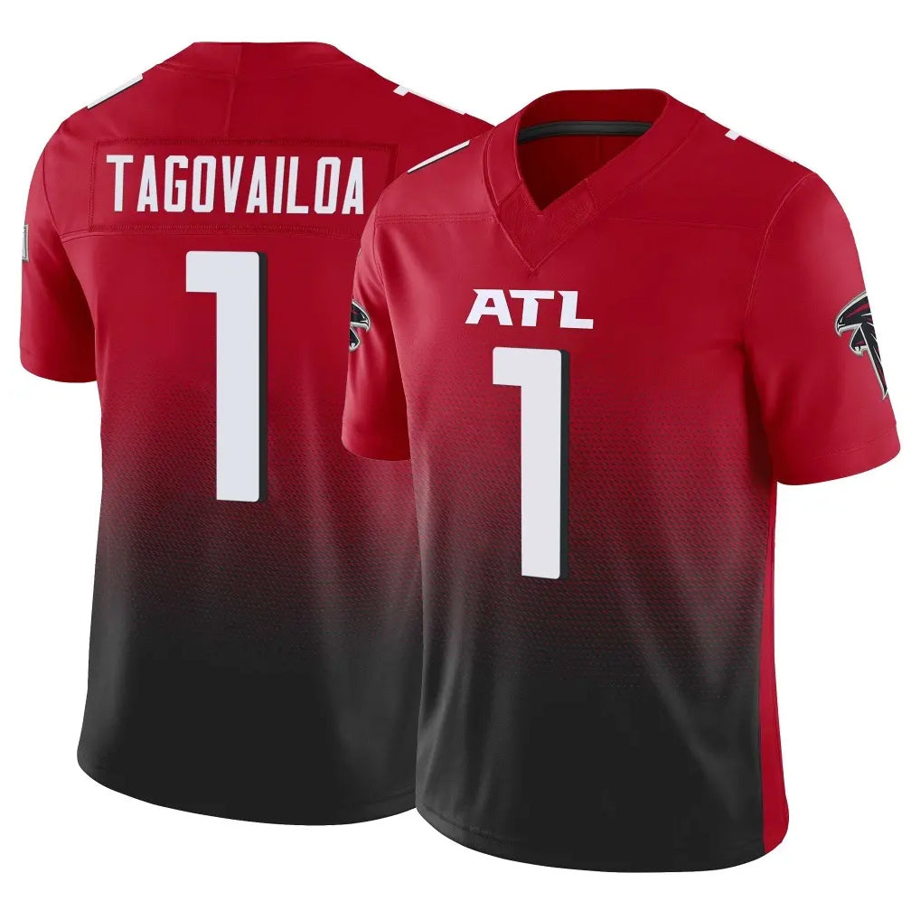 Parkc A.Falcons #1 Tua Tagovailoa Player Red Vapor F.U.S.E. Limited Home Game Stitched Jerseys