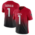 Parkc A.Falcons #1 Tua Tagovailoa Player Red Vapor Untouchable Limited Home Game Stitched Jerseys
