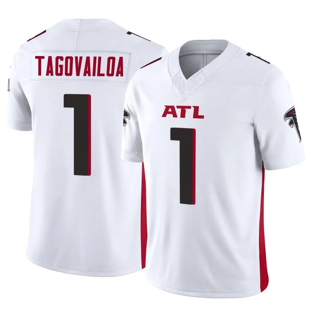 Parkc A.Falcons #1 Tua Tagovailoa Player White Vapor F.U.S.E. Limited Home Game Stitched Jerseys
