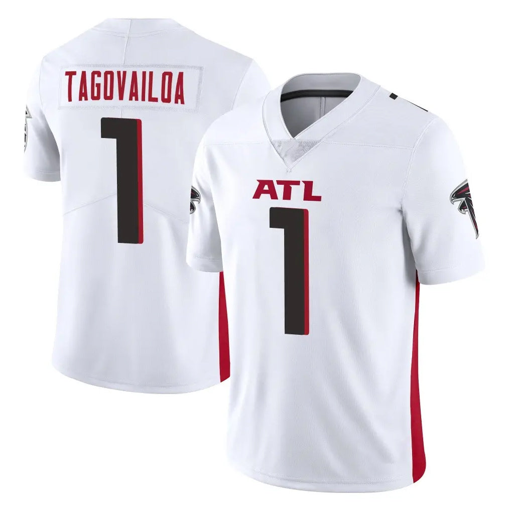 Parkc A.Falcons #1 Tua Tagovailoa Player White Vapor Untouchable Limited Home Game Stitched Jerseys