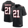 Parkc A.Falcons #21 Deion Sanders Black Player Game Stitched Jerseys