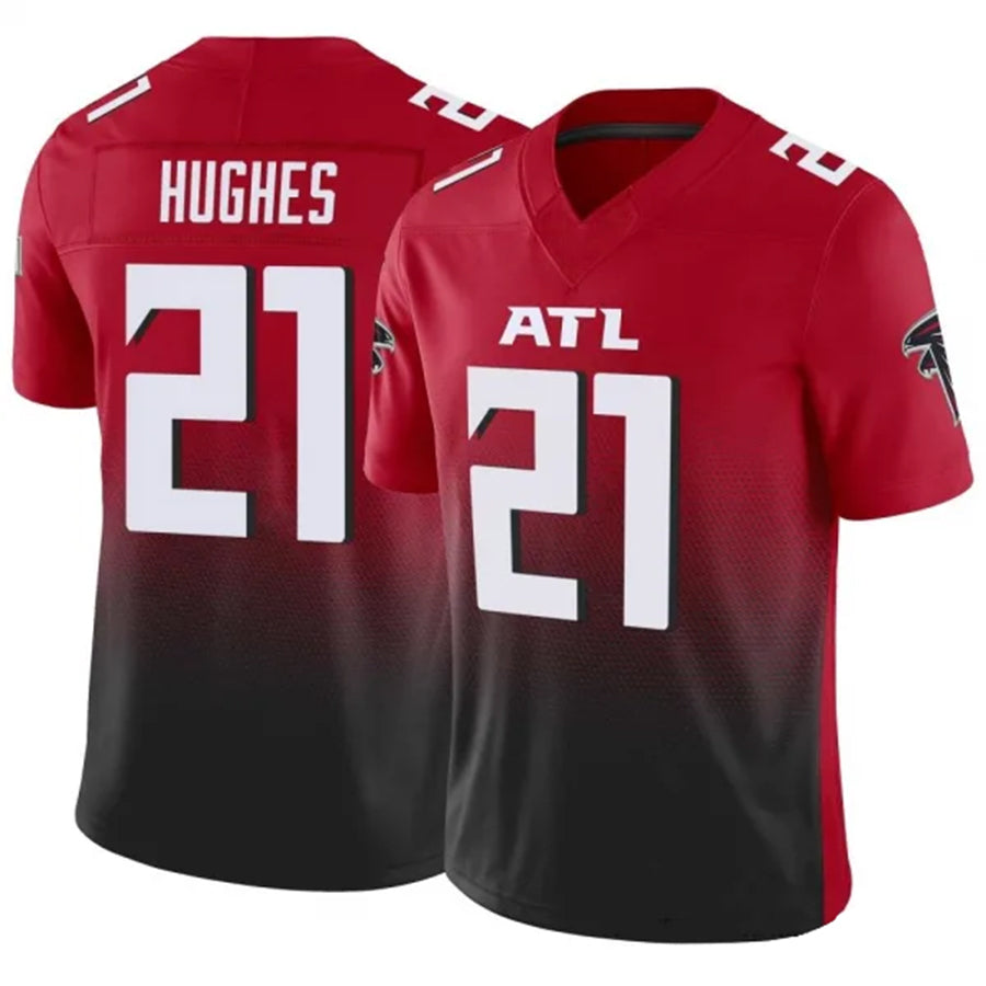 Parkc A.Falcons #21 Mike Hughes Player Red Vapor F.U.S.E. Limited Stitched Jerseys