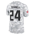 Parkc A.Falcons #24 A.J. Terrell Jr. Player Arctic Camo Salute to Service Limited Stitched Jerseys