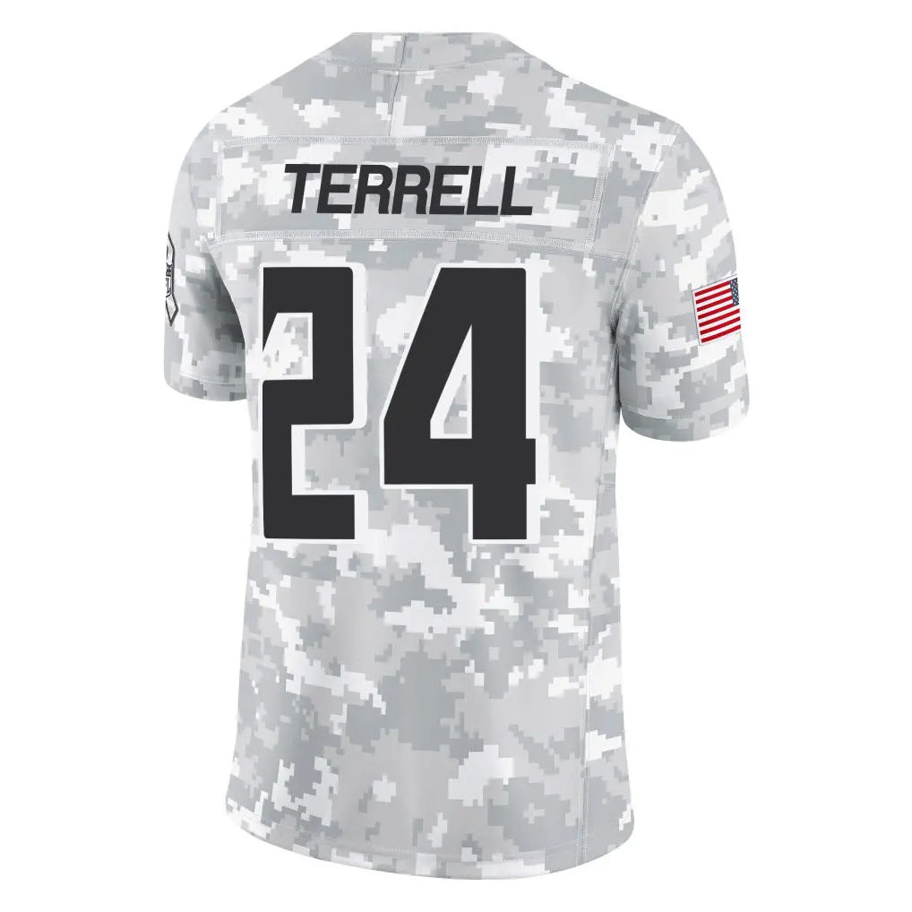 Parkc A.Falcons #24 A.J. Terrell Jr. Player Arctic Camo Salute to Service Limited Stitched Jerseys