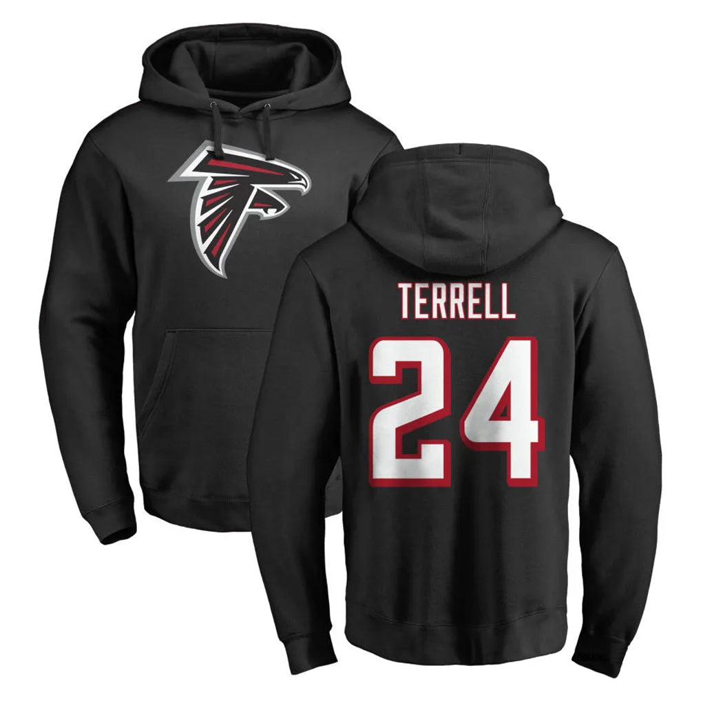 Parkc A.Falcons #24 A.J. Terrell Jr. Player Black Salute to Service Hoodies Stitched Jerseys